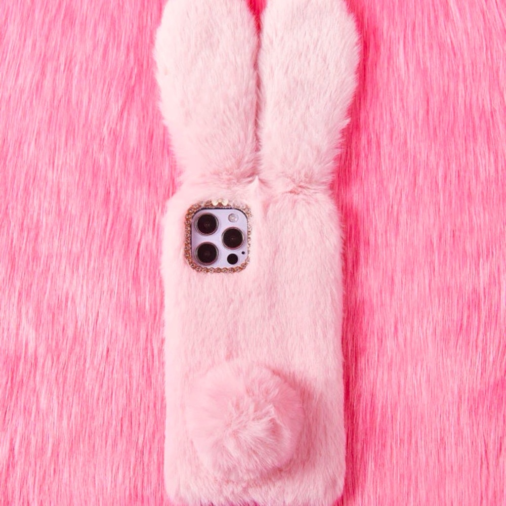 ROMWE Bunny Plush Phone Case